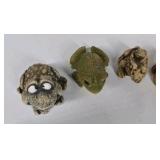 Frog Figurine Lot – Mixed Materials
