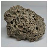 Natural Lava Rock Specimen – Porous Vesicular Basalt Display Piece