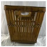 Wicker Storage Basket Set Rectangular Rustic Home Decor