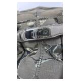 Coach Signature Patent Leather Satchel Handbag Metallic Gray Shoulder Bag