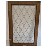 Vintage Wood Window Frame Diamond Lattice Farmhouse Wall Decor