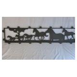 Vintage Cast Iron Running Horses Wall Art Western Decor