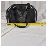 Playboy Black Faux Leather Handbag