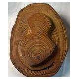 Hand Carved Wooden Lidded Box