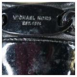 Michael Kors Black Ballet Flats with Patent Toe