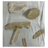 Mixed Mineral Specimens Selenite Quartz and Polished Stones