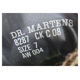 Dr. Martens AirWair Brown Leather Ankle Boots Size 7 w/ Shoe Shine Sponge