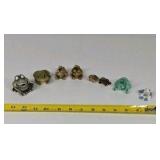 Frog Figurine Lot – Mixed Materials