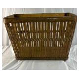 Wicker Storage Basket Set Rectangular Rustic Home Decor