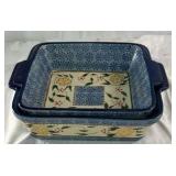 Temp-tations Tara Heritage 2 Qt Baking Dish Set Floral Ovenware