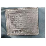 Coach Signature Patent Leather Satchel Handbag Metallic Gray Shoulder Bag