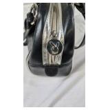 Playboy Black Faux Leather Handbag