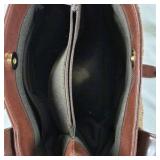 Franco Sarto Woven Straw and Leather Shoulder Bag