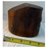 Hand Carved Wooden Lidded Box
