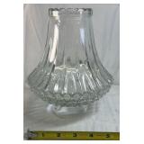 Two Glass Lamp Shades Ribbed and Hobnail Styles