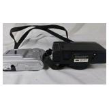 Vintage Argus 13MP Digital Camera & Konica Auto Focus Film Camera w/ Case Lot