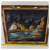 Southwestern Decor Lot – Framed Art, Sand Art, and Decor Pieces