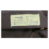Vintage Wrangler Mens Brown Pants 34x36 Regular Fit USA Made Straight Leg
