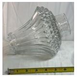Two Glass Lamp Shades Ribbed and Hobnail Styles