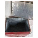 Vintage Coca-Cola Metal Cooler Red 1950s