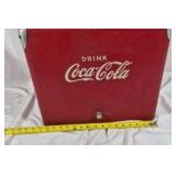 Vintage Coca-Cola Metal Cooler Red 1950s
