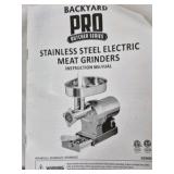Backyard Pro Electric Meat Grinder Stainless Steel #32