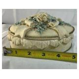 San Francisco Music Box Company Floral Trinket Box