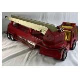Vintage Structo Fire Truck Ladder Truck Pressed Steel Toy