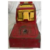 Vintage Structo Fire Truck Ladder Truck Pressed Steel Toy