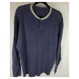 Men’s Thermal Shirt Lot XL Long Sleeve Waffle Knit Henley GAP Old Navy Bundle