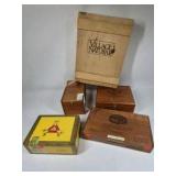 Wooden Cigar Box Lot – Oliva, Torano, Village Natural, ect.