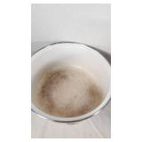 Vintage Floral and Aluminum Cookware Set Including Casserole Dish and Saucepan