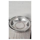 Vintage Floral and Aluminum Cookware Set Including Casserole Dish and Saucepan