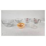 Glass Mixing and Measuring Bowls Including Pyrex