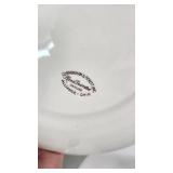 Vintage Kitchenware Including CorningWare Casserole, Pyrex Bowl, and Floral Dishware