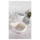 Drinkware and Cups including Green Ceramic Cups and Glass Mugs