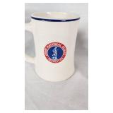 Glass Beer Stein with Pewter Lid, Minnesota National Guard Mug, and Terry Redlin "The Birch Line" Mug