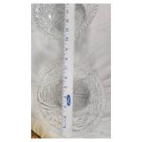 Vintage Cut Glass Bowls and Amber Glass Dish