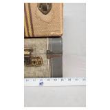 Vintage Suitcases with Striped and Textured Designs