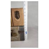 Vintage Suitcases with Striped and Textured Designs