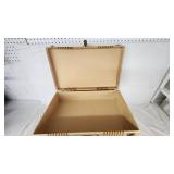 Vintage Suitcases with Striped and Textured Designs