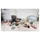 Holiday Decorations and Accessories including LED String Lights, Figurines, and Ornaments