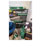 Holiday Decorations and Accessories including LED String Lights, Figurines, and Ornaments