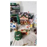 Holiday Decorations and Accessories including LED String Lights, Figurines, and Ornaments