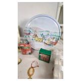 Holiday Decorations and Accessories including LED String Lights, Figurines, and Ornaments