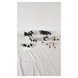 Set of Russ Berrie Cow Figurines and Creamer