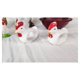 Lot of Chicken and Rooster Themed Decorative Items