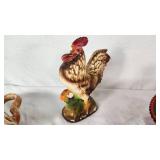 Lot of Chicken and Rooster Themed Decorative Items
