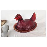 Lot of Chicken and Rooster Themed Decorative Items