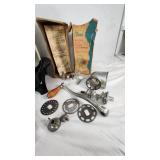 Hamilton Beach DoubleMAC Sandwich Maker and Other Kitchen Appliances including Toastmaster Crock Pot, Presto Electric Skillet, and Vintage Climax Meat Grinder